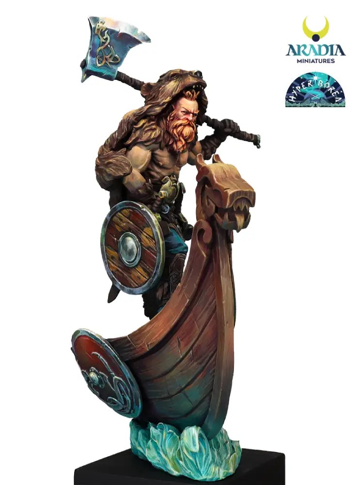 Hyperborea Olafur figurine résine à peindre barbare