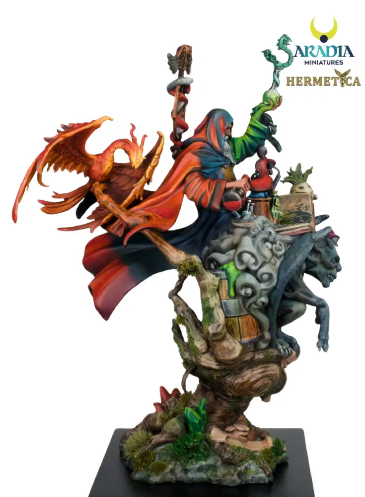 Aradia Hermetica Mejnour the Alchemist figurine résine alchimiste