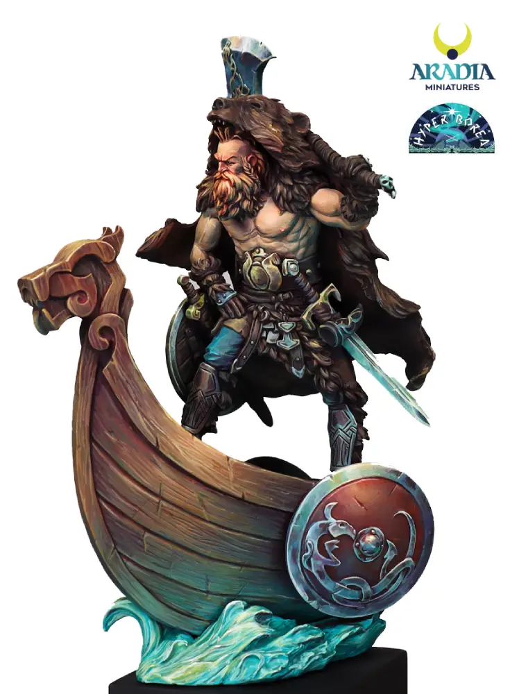 Hyperborea Olafur figurine résine à peindre barbare