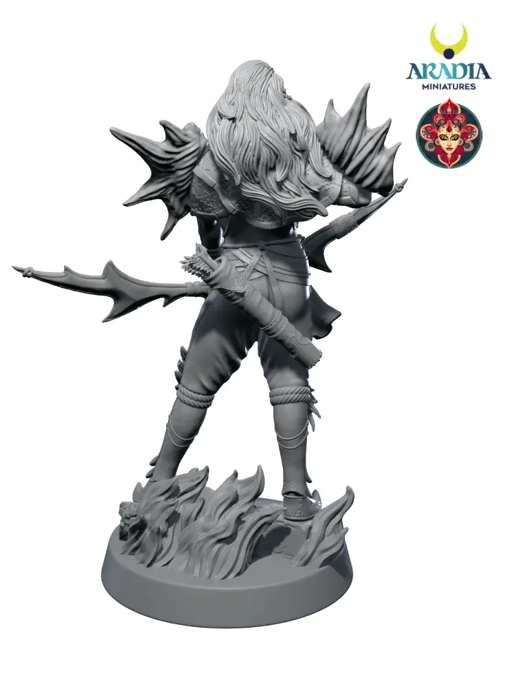 Kali Yuga Arjuna figurine en résine à peindre