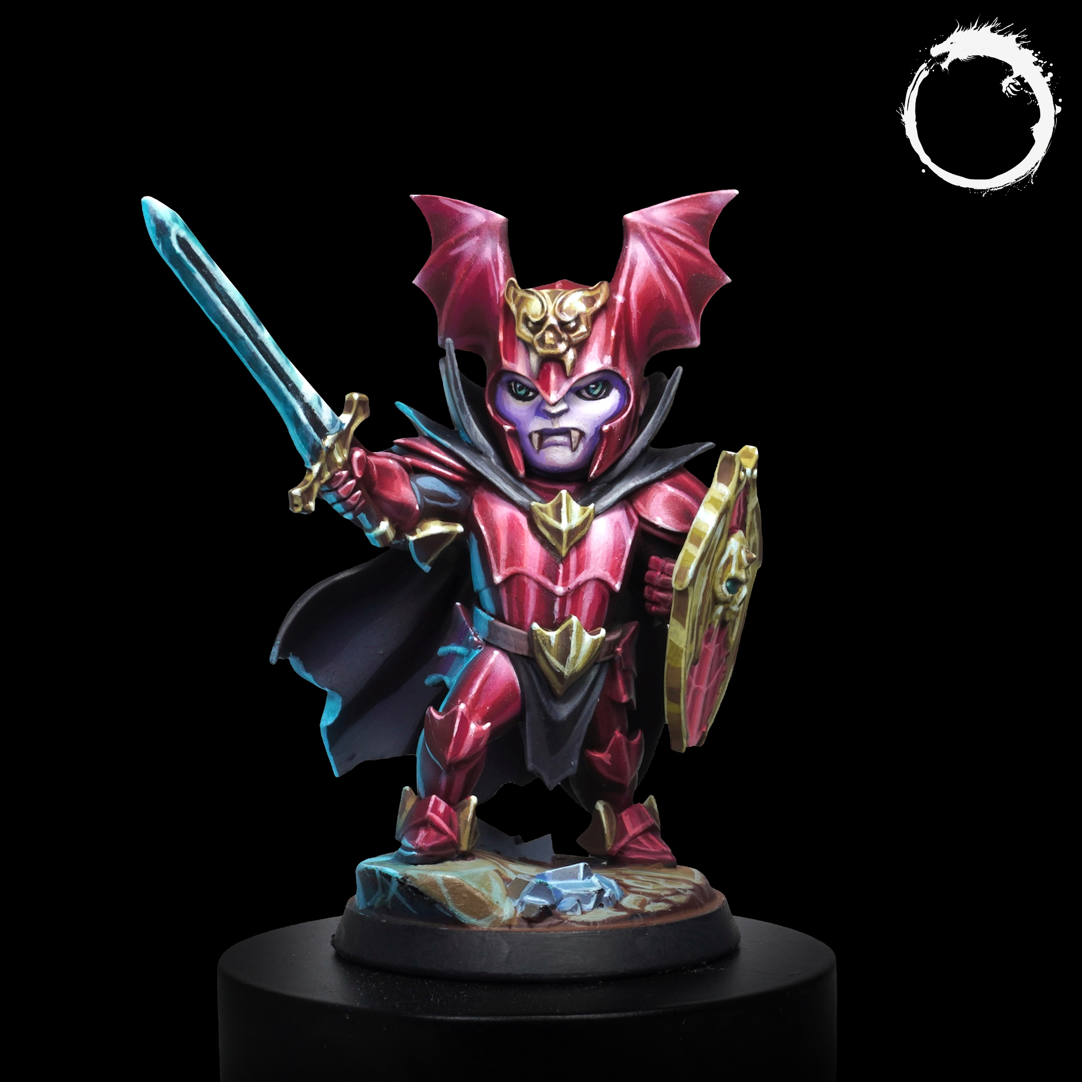Akelarre 35 mm Chibi Dracul figurine résine vampire