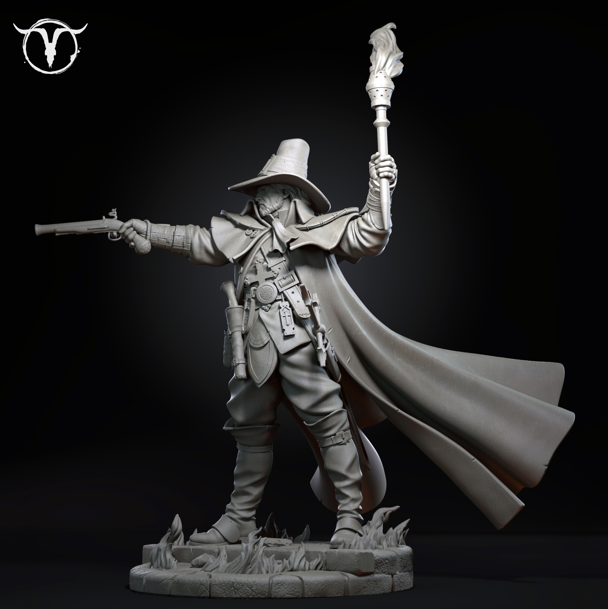 Akelarre Models 75/80 mm Vicktor Darkbane figurine résine 80mm
