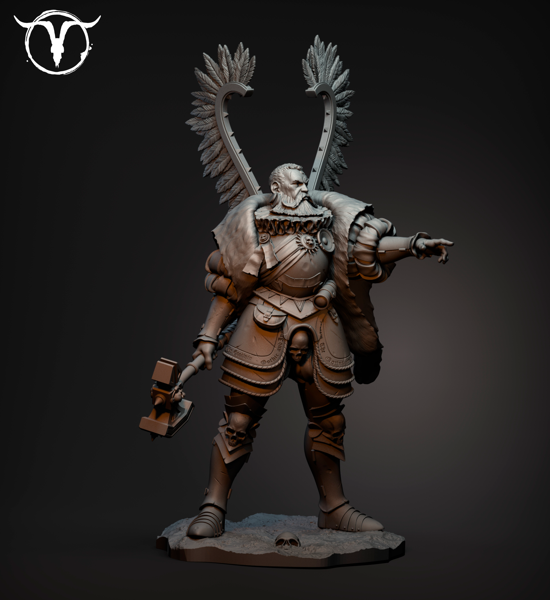 Akelarre 75/80mm Wolfram Bearer Black Crown figurine