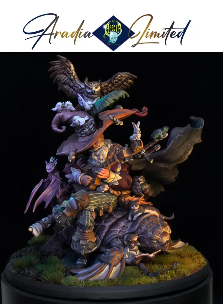 Aradia Classic Fantasy The Storyteller figurine résine 75mm barde