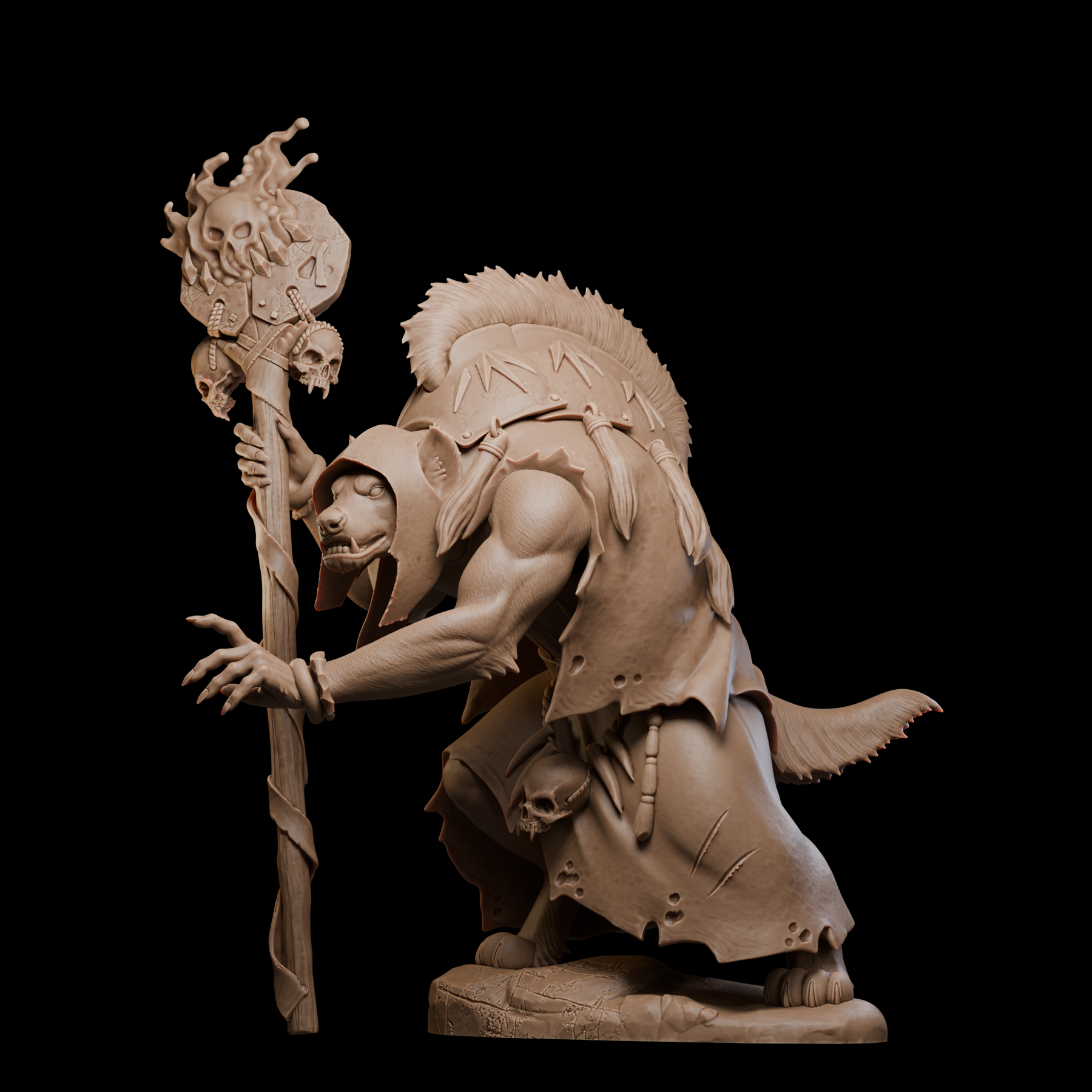 Akelarre Models Rhazak Exiled Mage figurine résine 35 mm