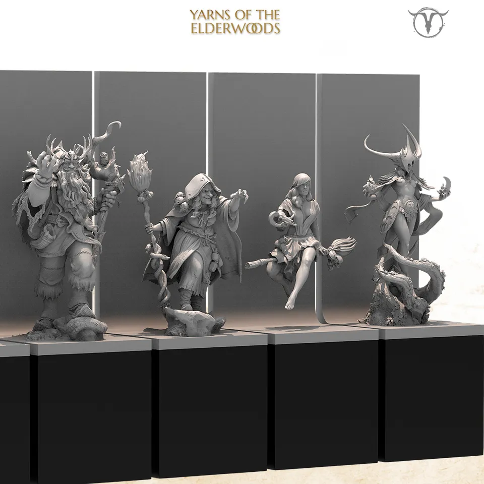 Akelarre Models Plinths Resin Bottom fond résine 6x6x13 cm