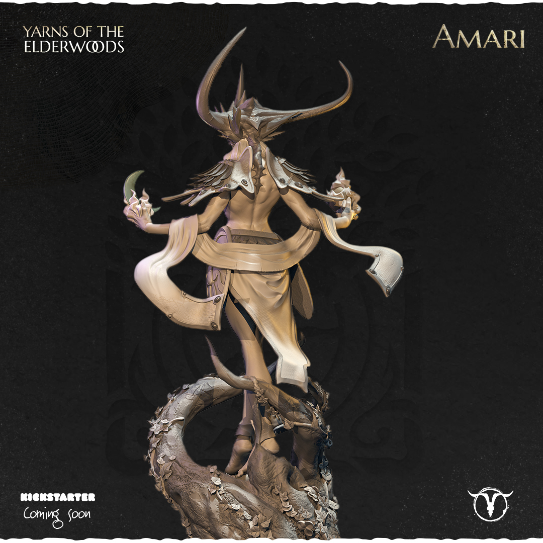 Akelarre Amari 75mm figurine résine déesse nature