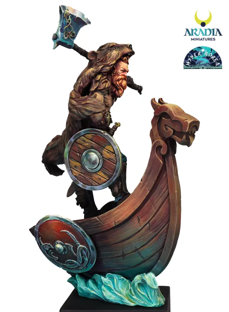 Hyperborea Olafur figurine résine à peindre barbare