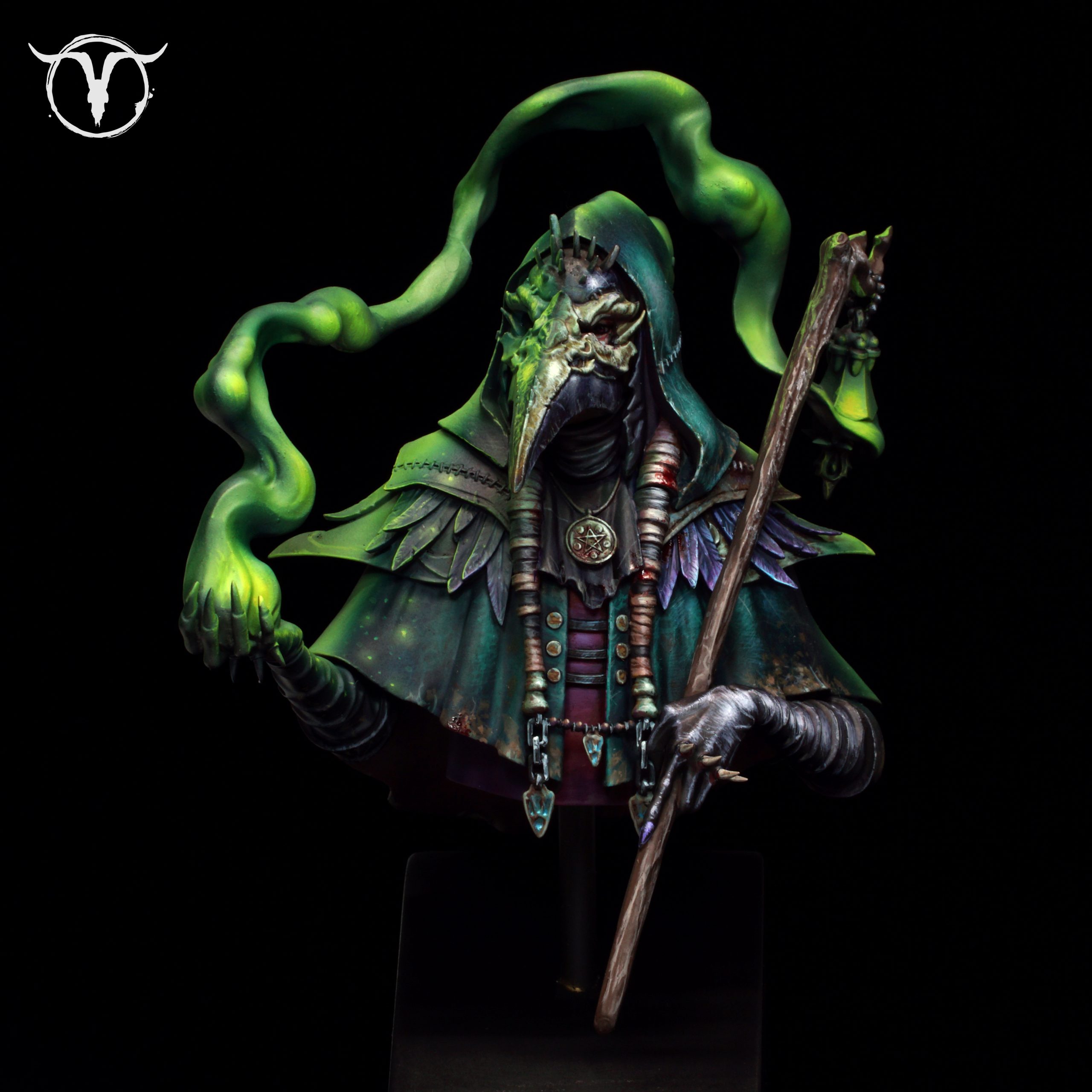 Akelarre Models Busts buste Circe Plague Doctor résine