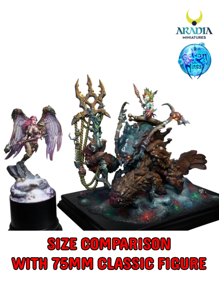 Aradia Minis Ocean Kings Seismara troll figurine résine