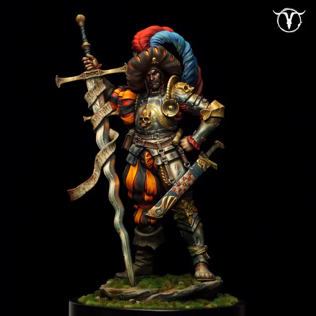 Akelarre 75/80 mm Corwin Lansquenet figurine résine