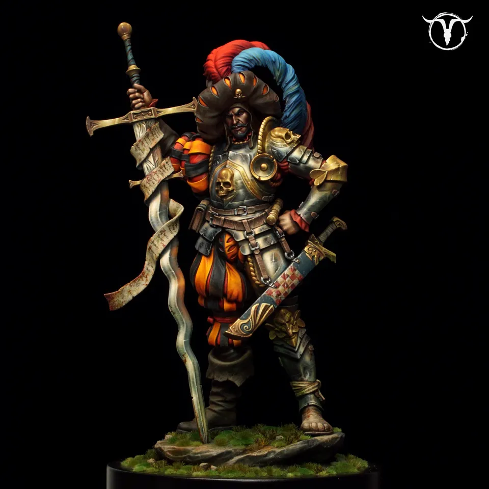 Akelarre 75/80 mm Corwin Lansquenet figurine résine
