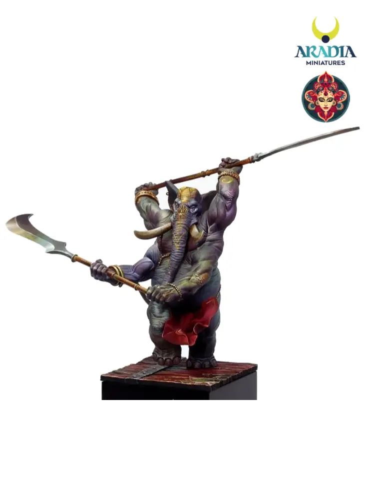 Aradia Minis Kali Yuga Ganesh figurine en résine à peindre
