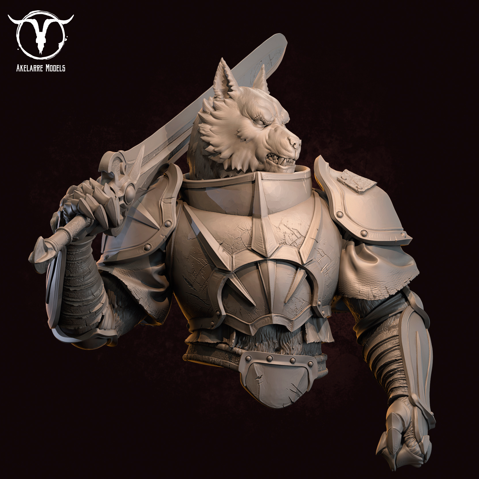 Akelarre Models Busts Craidd Shadowbiter buste résine à peindre
